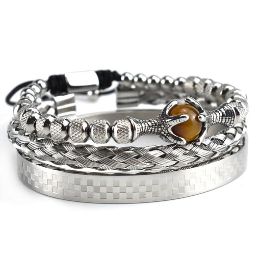 eagle claw tiger eye mesh bracelet - MRSLM