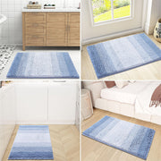 chenille striped bath mat, view 8 - MRSLM