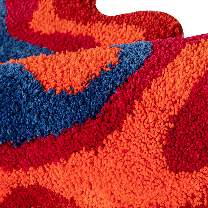 70s retro psychedelic tufted rug, view 8 - MRSLM