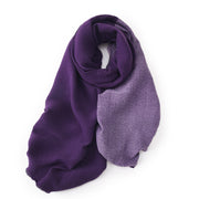 knit solid pashmina wrap shawl, view 3 - MRSLM