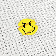 reflective twisted smiley decal, view 4 - MRSLM