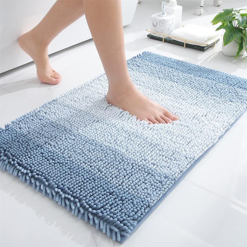 chenille striped bath mat - MRSLM