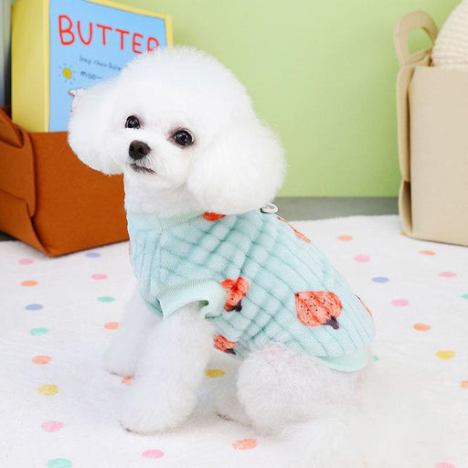 strawberry fleece vest for dogs and cats - MRSLM