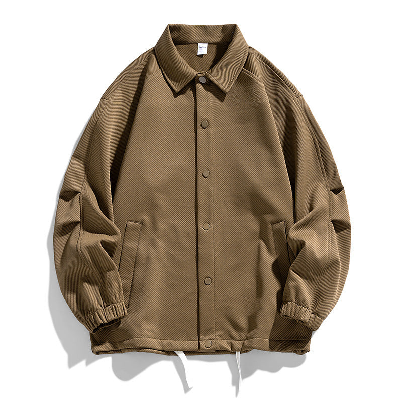 Men's casual lapel button jacket, view 8 - MRSLM