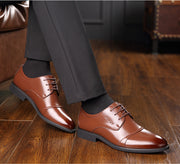 Men's formal business oxford shoes, view 3 - MRSLM