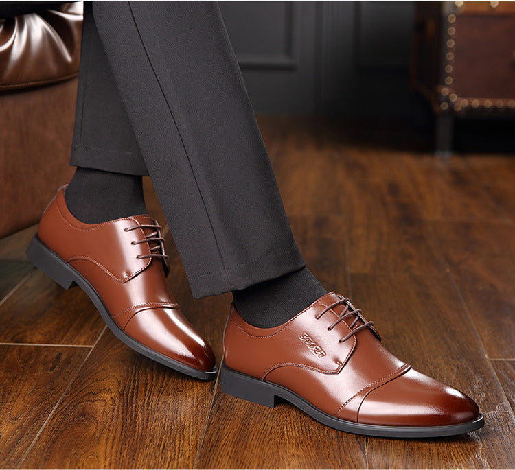 Men's formal business oxford shoes, view 3 - MRSLM
