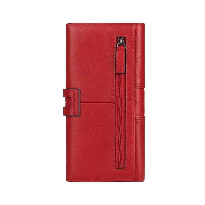 genuine leather long wallet with rfid, view 8 - MRSLM