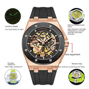 Hollow automatic mechanical watch, view 3 - MRSLM