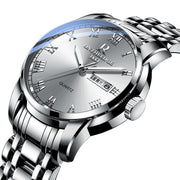 three needle steel quartz watch, view 7 - MRSLM