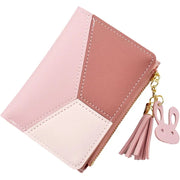 plaid mini wallet with tassel, view 10 - MRSLM