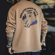 men's 3D letter print sweater, view 3 - MRSLM