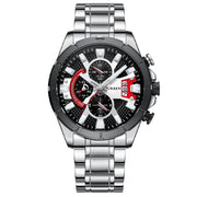 steel strap calendar quartz watch - MRSLM