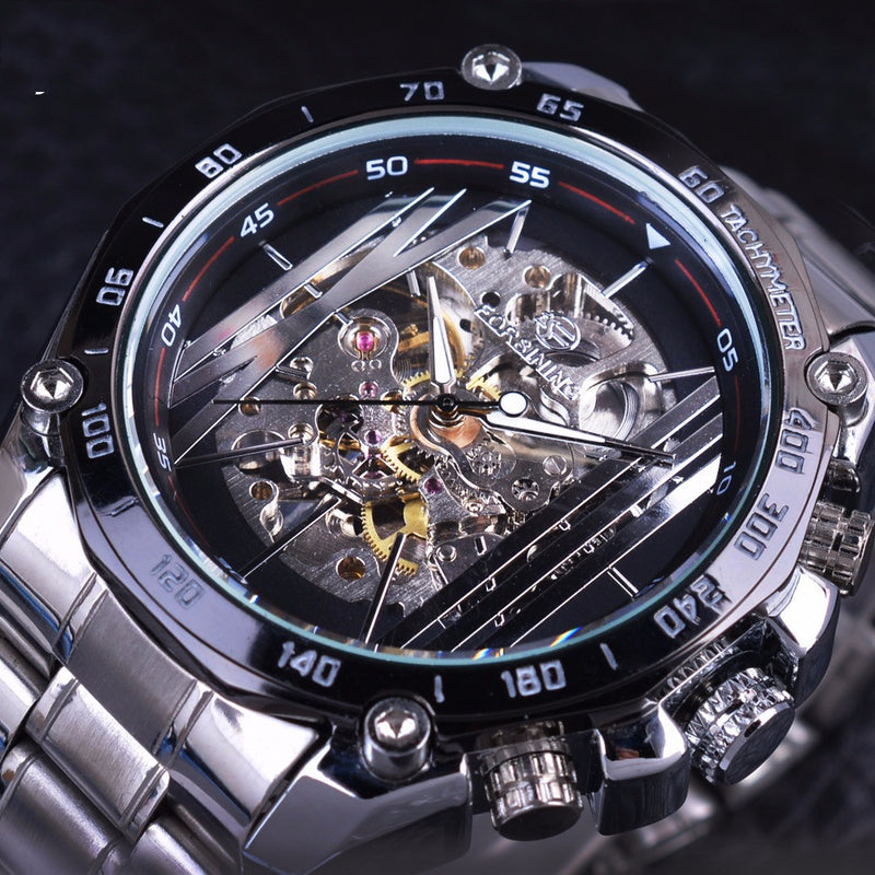 men's casual hollow mechanical watch - MRSLM
