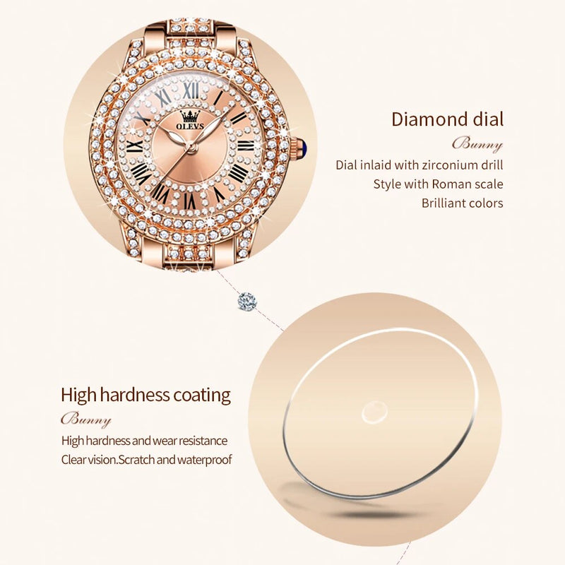 women's stainless steel quartz watch, view 7 - MRSLM