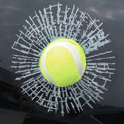 3D tennis ball car decal - MRSLM