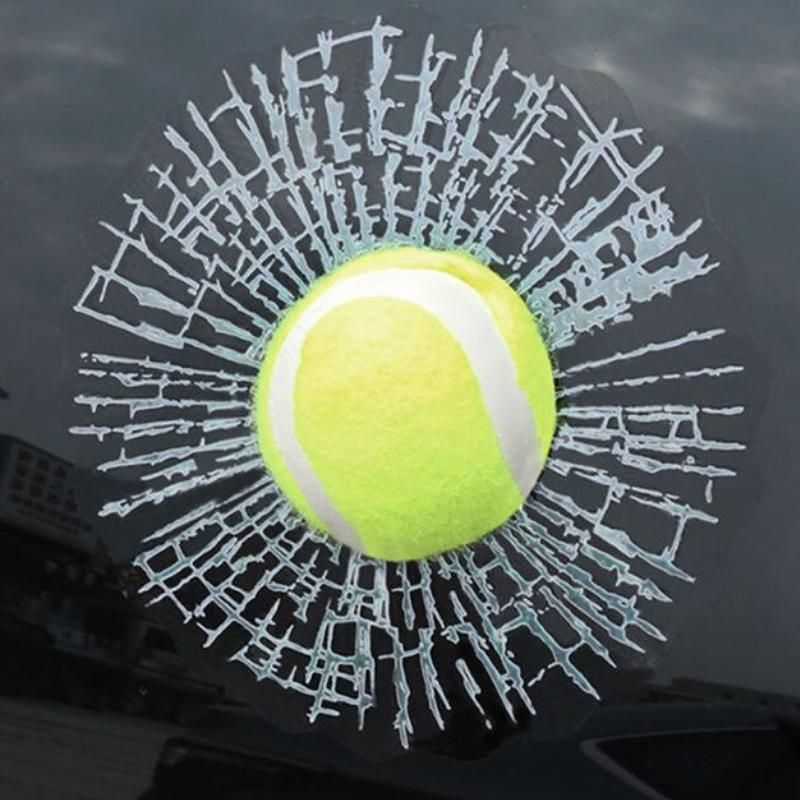 3D tennis ball car decal - MRSLM