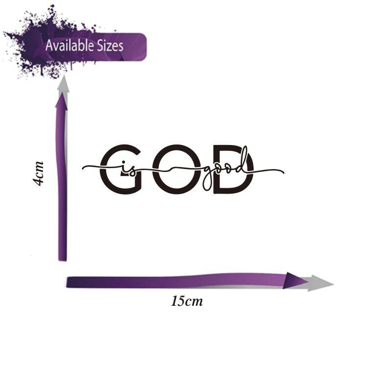 Christian faith vinyl car decal, view 4 - MRSLM