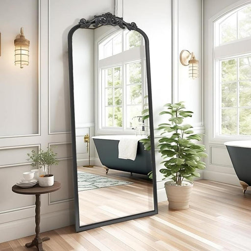 arch full body wall mirror with vintage frame - MRSLM