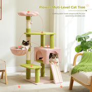 multi-level cat tree with hammock, view 6 - MRSLM