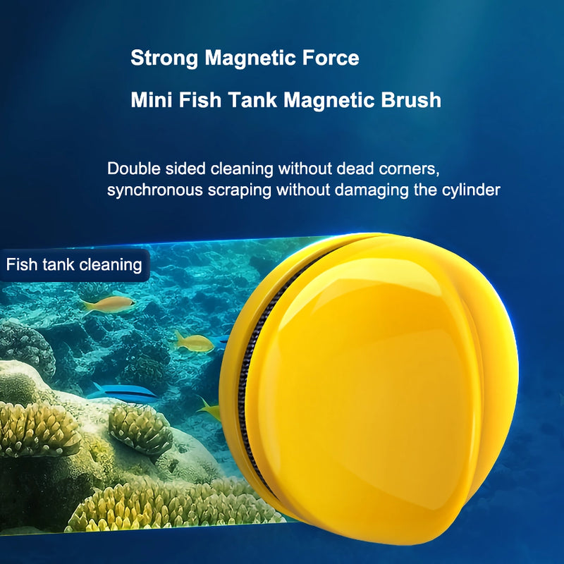 Mini magnetic fish tank brush, view 6 - MRSLM