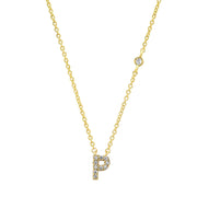 letter pendant necklace, view 14 - MRSLM
