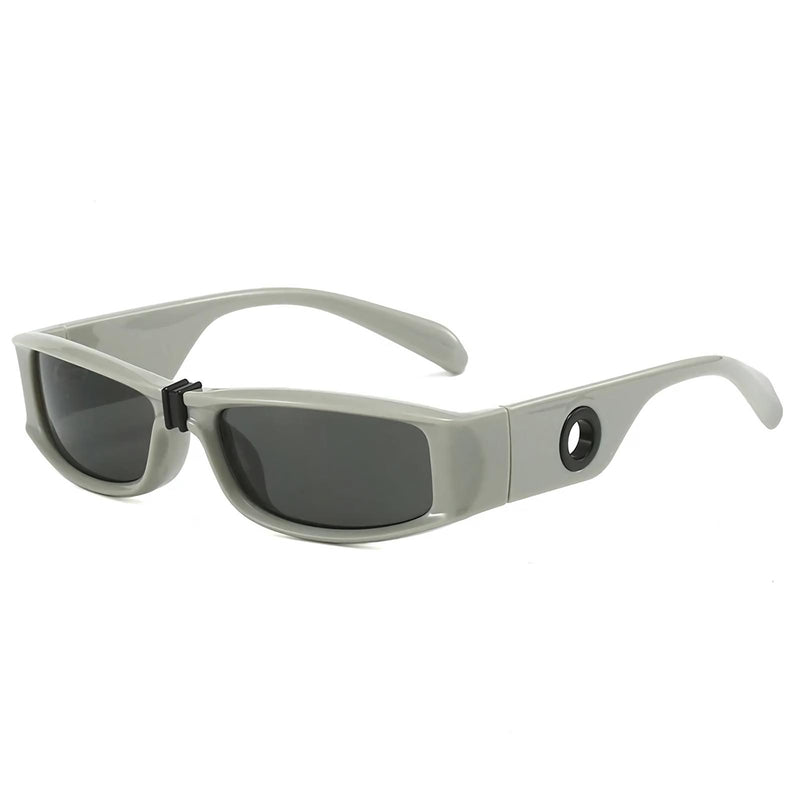 retro rectangle sunglasses, view 11 - MRSLM