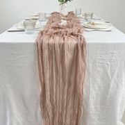 semi-sheer gauze table runner, view 2 - MRSLM