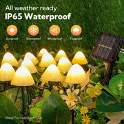 solar mushroom lights, view 3 - MRSLM
