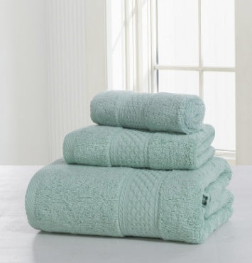 Soft double-sided cotton bath towel set, view 6 - MRSLM