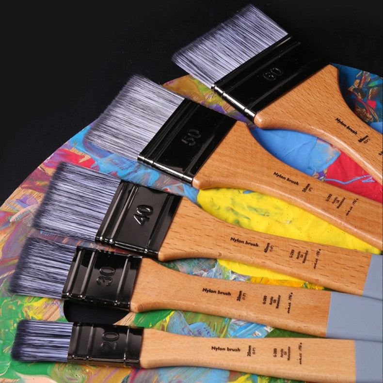 flat head nylon paint brush - MRSLM