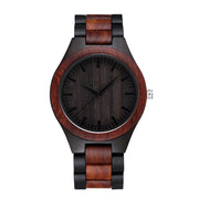 large dial wood quartz watch, view 6 - MRSLM