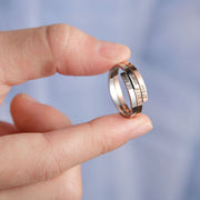 glossy plain steel ring, view 9 - MRSLM