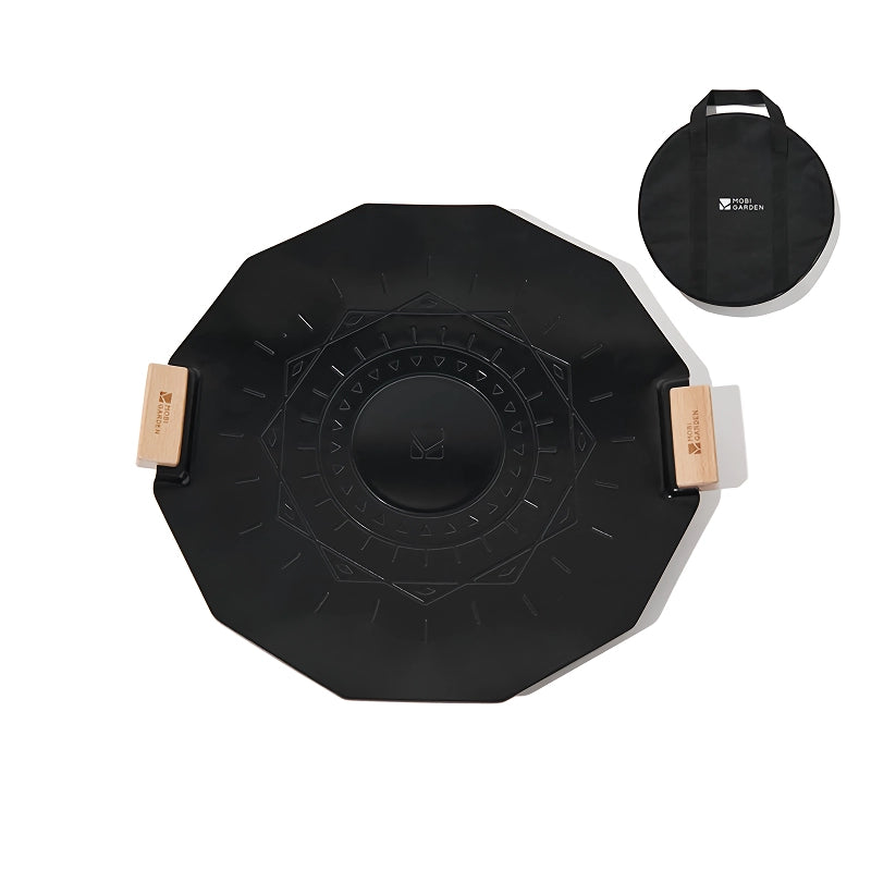 non-stick aluminum camping frying pan, view 3 - MRSLM