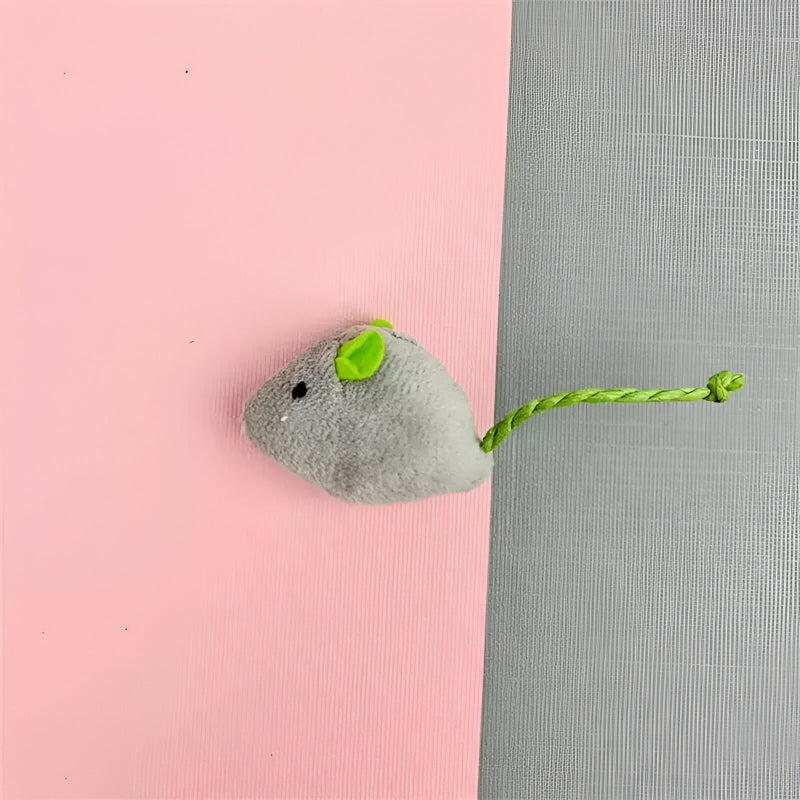 Interactive plush mouse toy for cats, view 3 - MRSLM