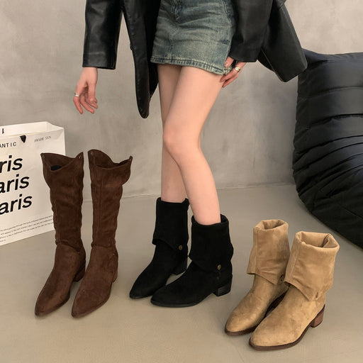 Western long biker boots - MRSLM