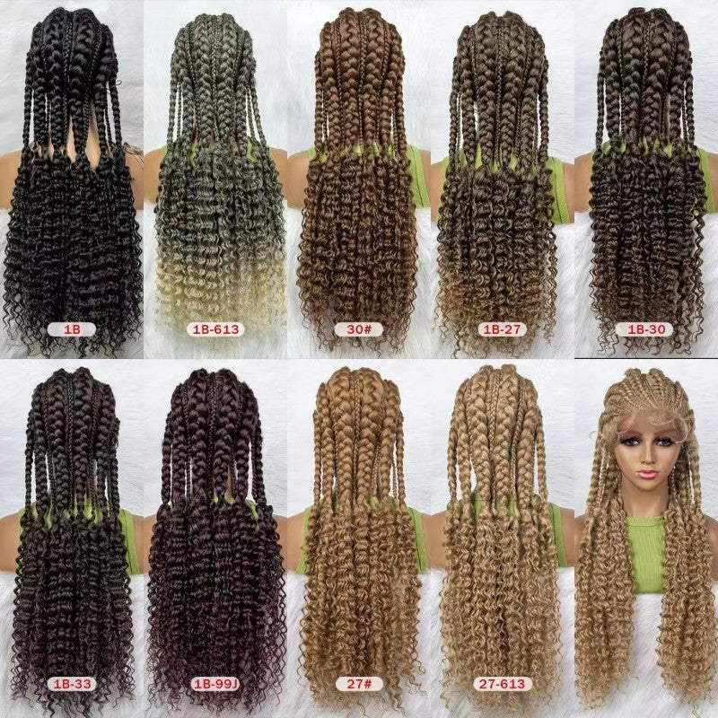 lace braided hand-woven wig, view 4 - MRSLM