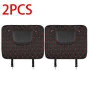 PU leather car seat back protector, view 2 - MRSLM