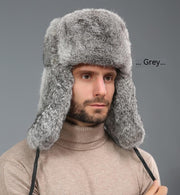 Rabbit fur winter hat, view 5 - MRSLM