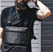 Men's nylon chest bag with zipper pocket - MRSLM
