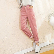 Women's high-waist corduroy harem pants, view 6 - MRSLM