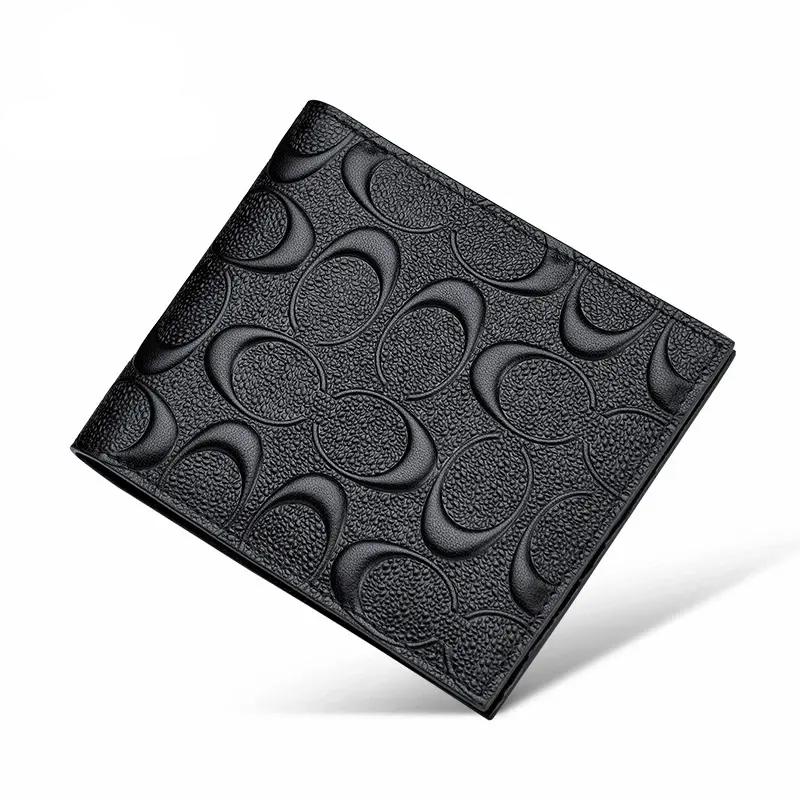 men's genuine leather RFID bifold wallet, view 4 - MRSLM