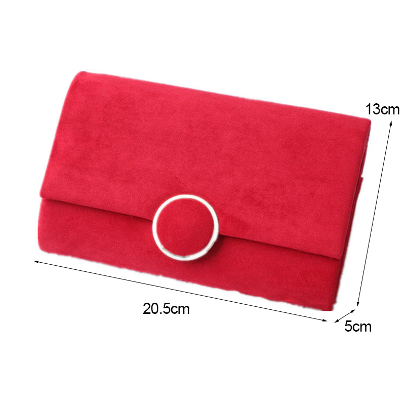 velvet chain clutch bag, view 5 - MRSLM