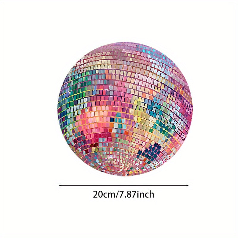 pink disco ball mouse pad, view 5 - MRSLM