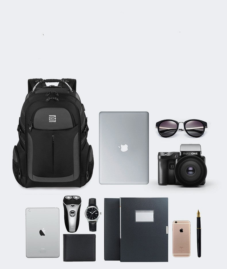 large capacity gaming laptop backpack, view 3 - MRSLM
