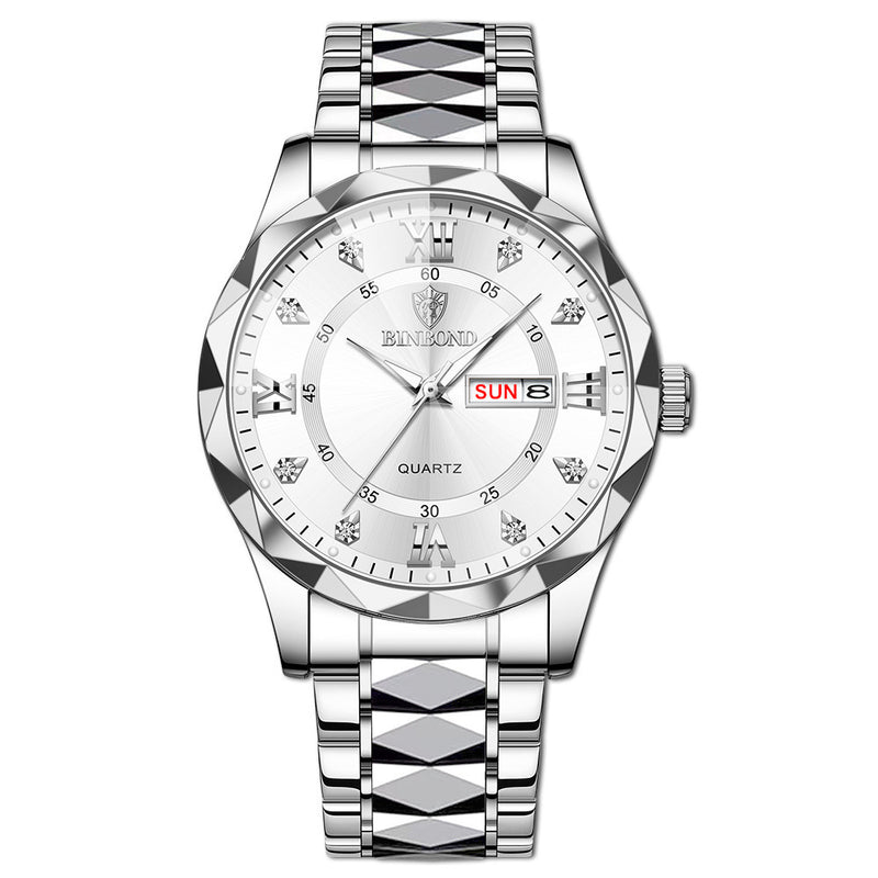 waterproof dual calendar watch, view 9 - MRSLM