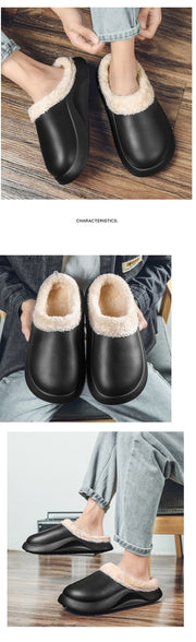 men's warm cotton slippers, view 9 - MRSLM