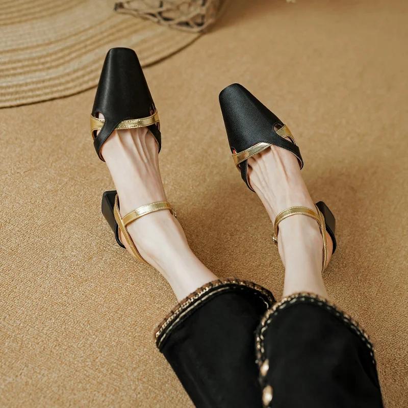 square heel ankle strap sandals - MRSLM