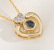photo projector couple pet necklace, view 9 - MRSLM