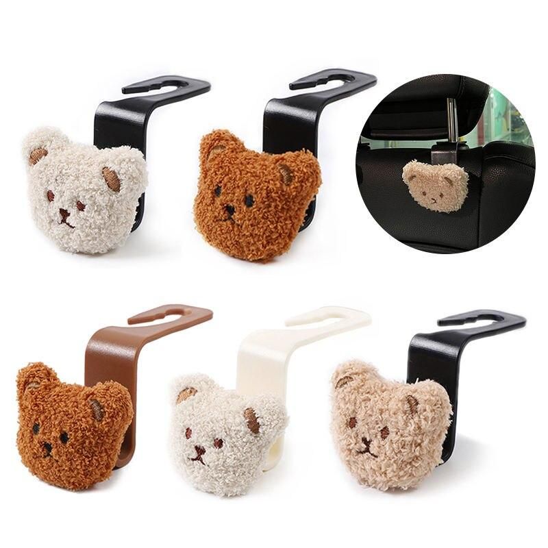 Plush bear car seat back hook, view 7 - MRSLM