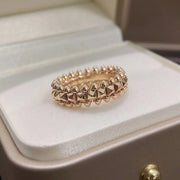 unisex v gold cnc bullet ring, view 2 - MRSLM
